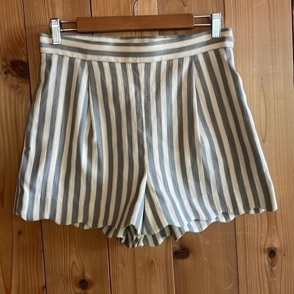 Paul & Joe Sister metallic scallop hem Shorts 40